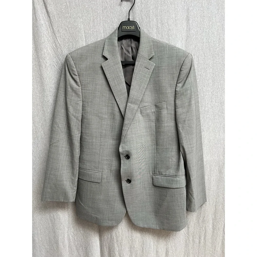 Lauren Ralph Lauren 44R Gray Blazer Sport Coat and Pants Wool Natural Stretch